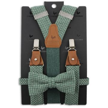 Sir Redman SR20175 ( SRCOMBI20175B ) x Aarden bretels combi pack Vince Vegan Green